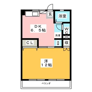 シティハイム和川【2階】の間取り
