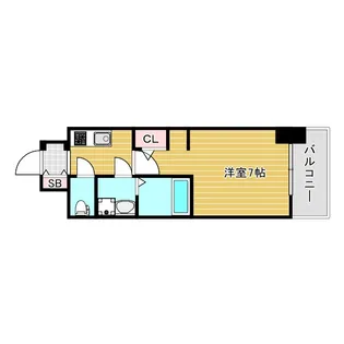 S-RESIDENCE難波大国町Tres【10階】の間取り