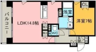 博多プレイス【13階】の間取り