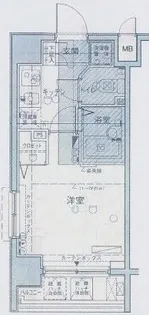 サンシティ月島アヴァンツァーレ【4階】の間取り