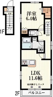 トゥジュール西荻【2階】の間取り