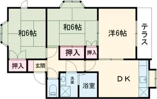 コーポリバーサイドA【2階】の間取り