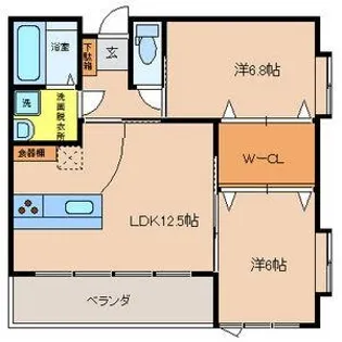 ビオス竹林【3階】の間取り