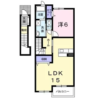 グランデセレノB【2階】の間取り