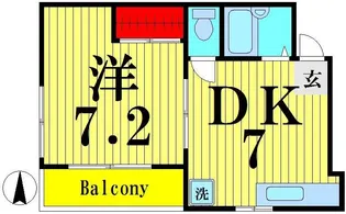 第二アサヒハイツ【3階】の間取り
