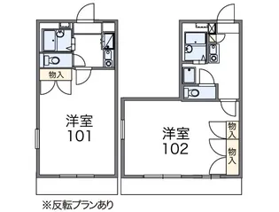 レオパレス三好丘【3階】の間取り