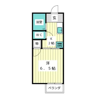 ひかりハイツB棟【2階】の間取り