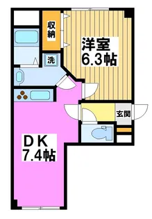 リグランド千歳烏山【1階】の間取り