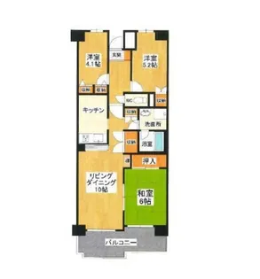 美浦第一グリーンコーポ【3階】の間取り