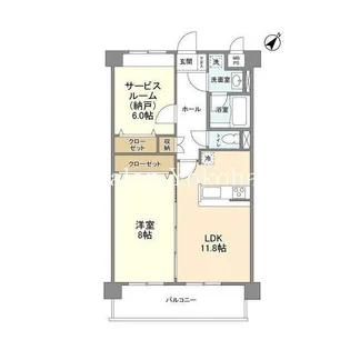 サンハイム戸塚【1階】の間取り