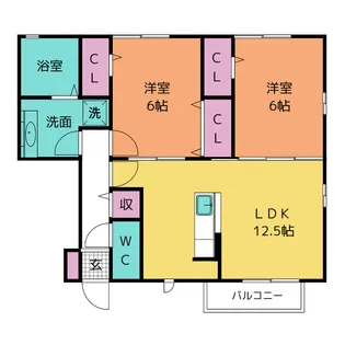エクセレントパピオン【1階】の間取り
