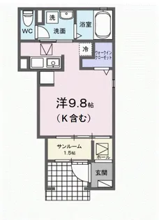 S・GVII【1階】の間取り