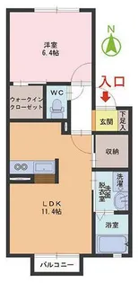 シャーメゾン アコール【2階】の間取り
