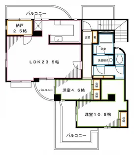 落合ミュージックハイム【3階】の間取り