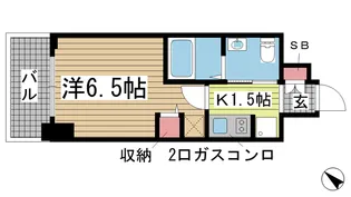 エステムコート神戸ハーバーランド前Vアクア【12階】の間取り