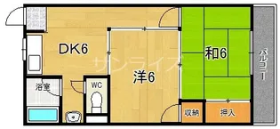 23ハイム【5階】の間取り