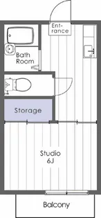 コーポみずくぼ A棟【2階】の間取り