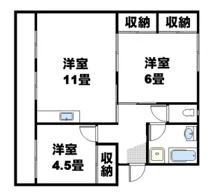 東逗子団地813【3階】の間取り