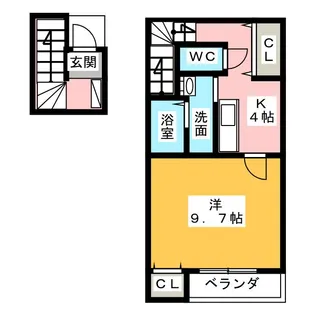 ヴァ・ヴェーネ【2階】の間取り