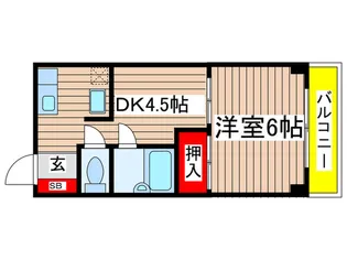 ハイツ桑岡【6階】の間取り