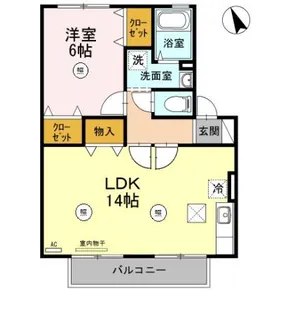 三才パレス【1階】の間取り