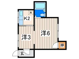 石田荘の間取り