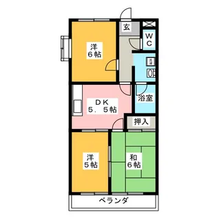シティリバー【3階】の間取り