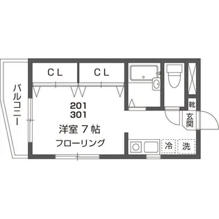 エクセル高輪【2階】の間取り
