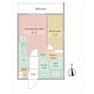 Live Flat京都西院【4階】の間取り