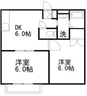 メゾンボヌールB棟【1階】の間取り