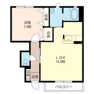 フォレスト富士山 C【1階】の間取り
