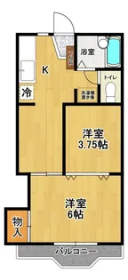 アメニティ亀田【2階】の間取り