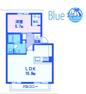 ヒルサイド善行I【2階】の間取り