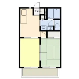 サニータウンA棟【2階】の間取り