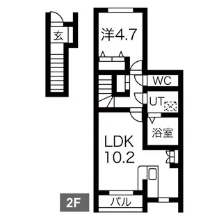 la vie bell(ラヴィベル)I【2階】の間取り