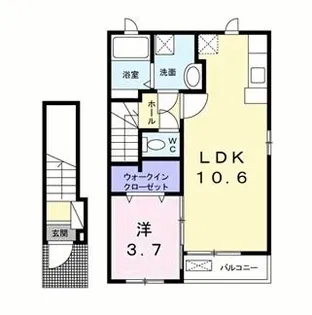 パークサイドしあわせ【2階】の間取り