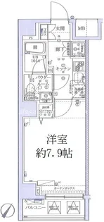 スクエアシティ横浜新子安【6階】の間取り
