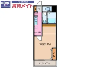 シャルパンティエ【2階】の間取り
