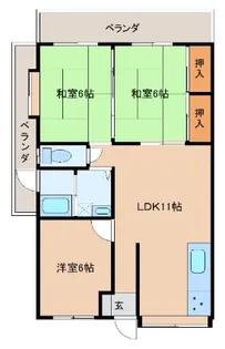 サザンコート(TT)【3階】の間取り