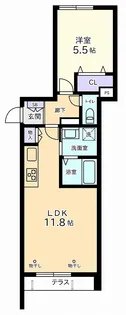 府中桜通りメゾン【1階】の間取り