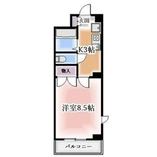 グレーシアス川名【3階】の間取り