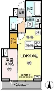 ヌオーヴォチッタ【1階】の間取り