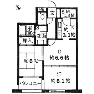 ル・ヴェルト調布【1階】の間取り