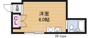 JPアパートメント東淀川【2階】の間取り