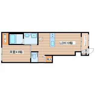 リバティコートH&MIII【2階】の間取り