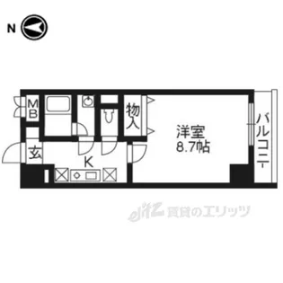 カノン雁金【4階】の間取り