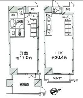 クリスタルブライト天満橋リバーサイドの間取り