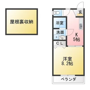 MONCLER曙【2階】の間取り