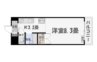パセオ城山【1階】の間取り