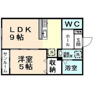 ブランネージュ【1階】の間取り